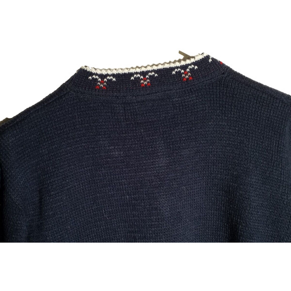 Vintage Amana Blue Button Front Cardigan Sweater Size Small - Picture 5 of 7